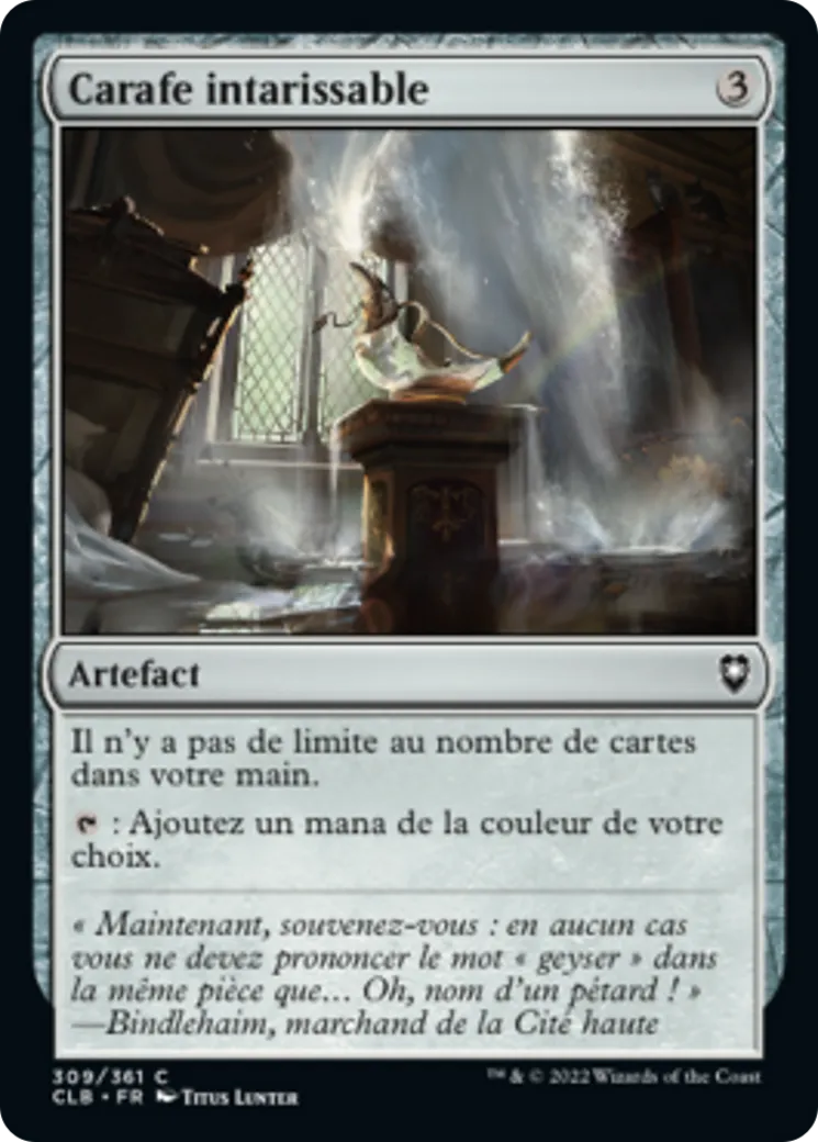 Carafe intarissable — Commander Legends: Battle for Baldur's Gate — Magic: The Gathering