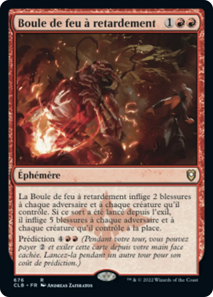 Boule de feu à retardement — Commander Legends: Battle for Baldur's Gate — Magic: The Gathering