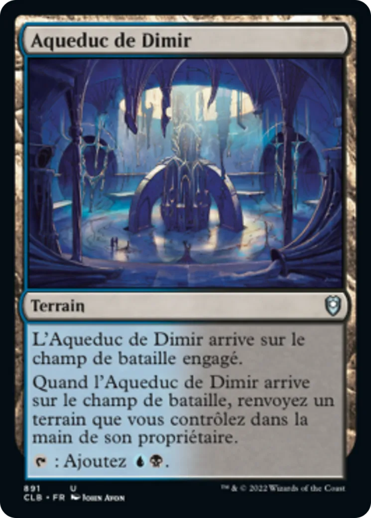 Aqueduc de Dimir — Commander Legends: Battle for Baldur's Gate — Magic: The Gathering