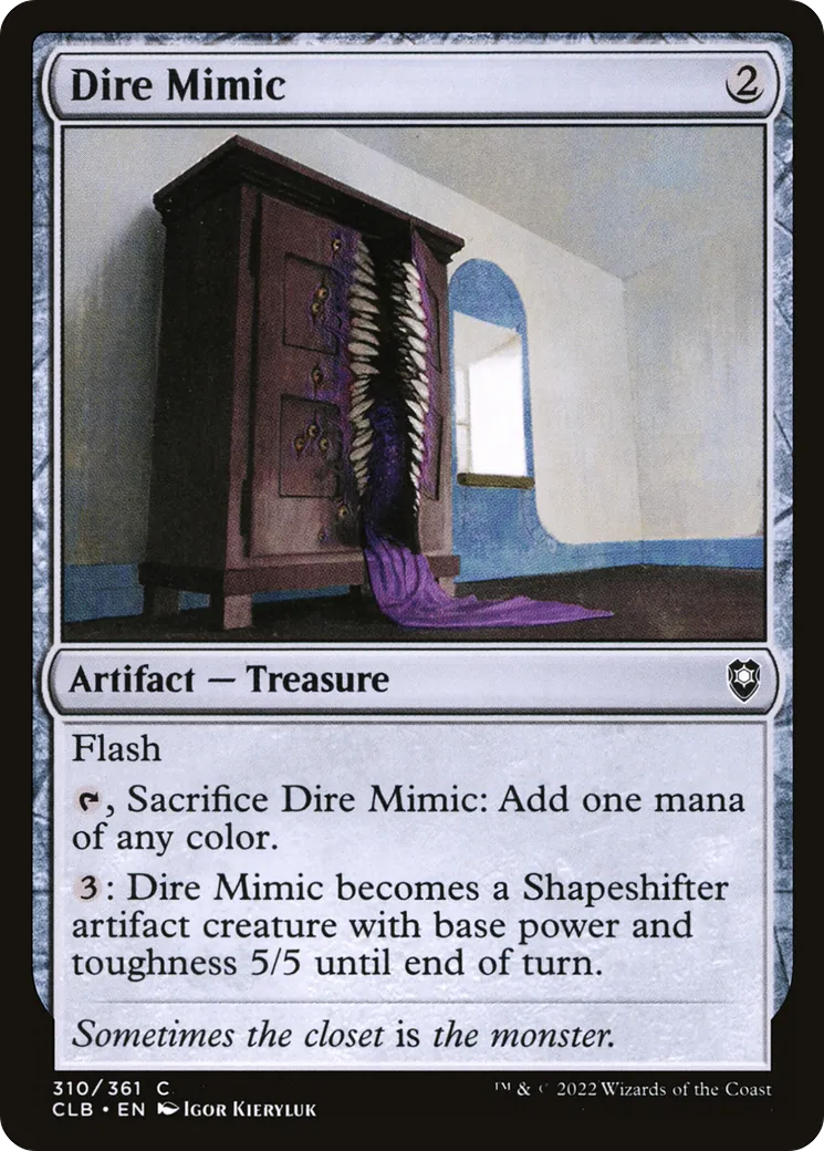 Dire Mimic from Commander Legends: Battle for Baldur's Gate - Magic: The Gathering
