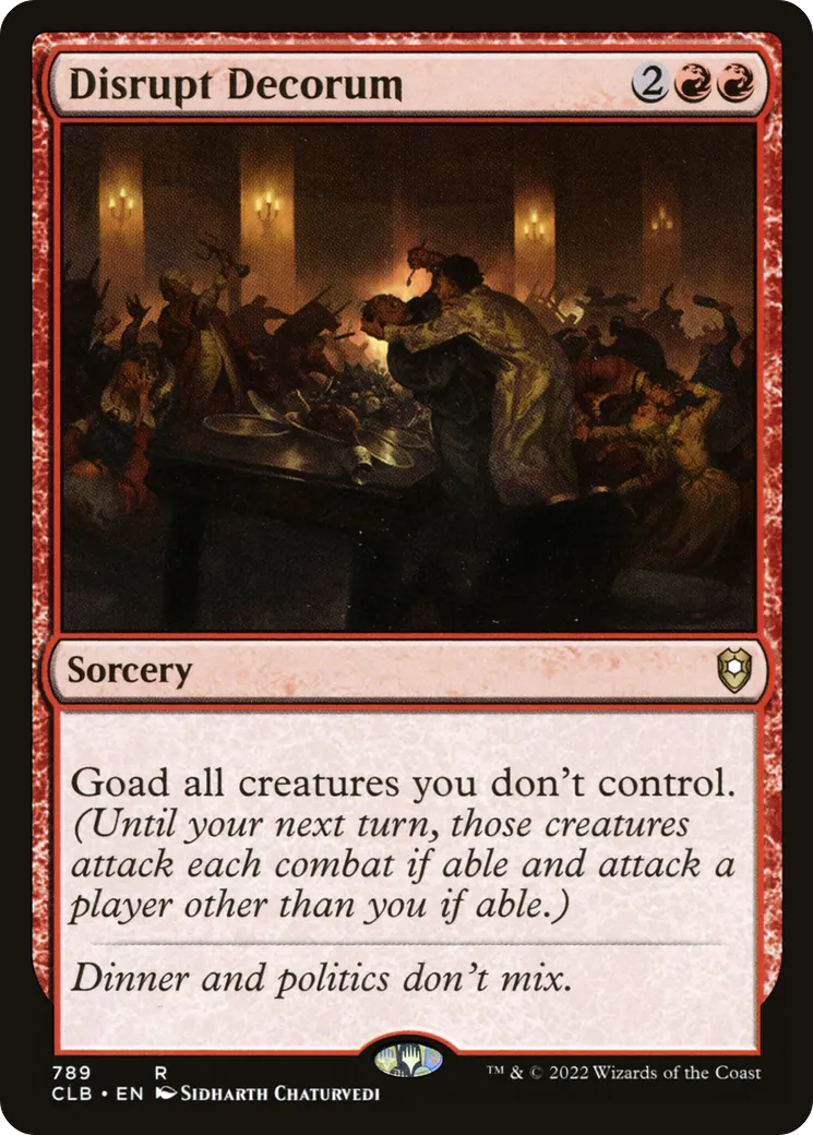 Bouleversement des convenances — Commander Legends: Battle for Baldur's Gate — Magic: The Gathering
