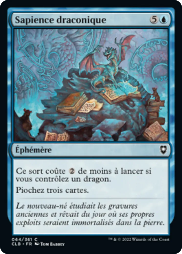 Sapience draconique — Commander Legends: Battle for Baldur's Gate — Magic: The Gathering