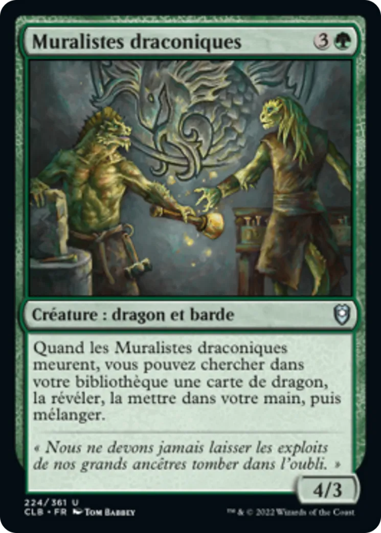 Muralistes draconiques — Commander Legends: Battle for Baldur's Gate — Magic: The Gathering