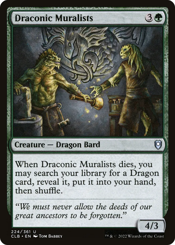 Draconic Muralists from Commander Legends: Battle for Baldur's Gate - Magic: The Gathering