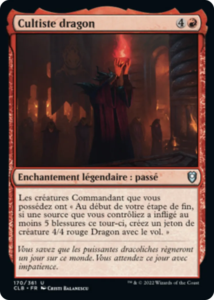 Cultiste dragon — Commander Legends: Battle for Baldur's Gate — Magic: The Gathering