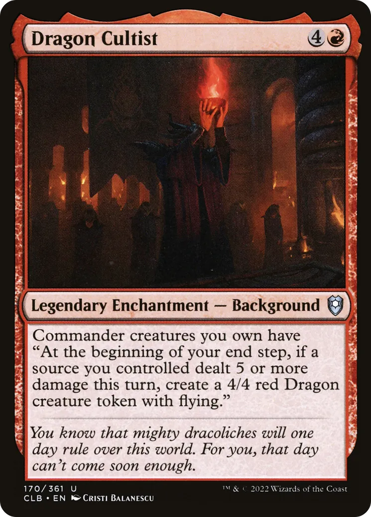 Cultiste dragon — Commander Legends: Battle for Baldur's Gate — Magic: The Gathering
