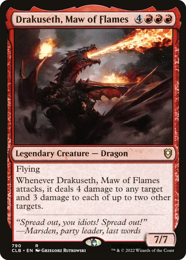 Drakuseth, Maw of Flames — Commander Legends: Battle for Baldur's Gate — Magic: The Gathering