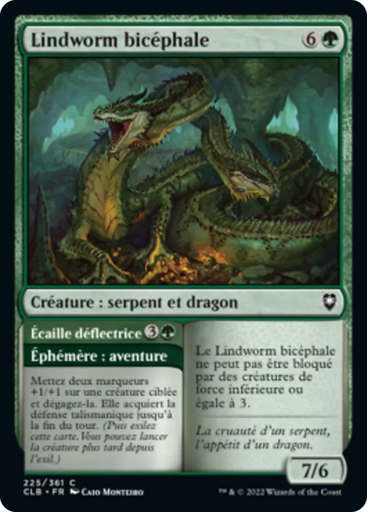 Lindworm bicéphale // Écaille déflectrice — Commander Legends: Battle for Baldur's Gate — Magic: The Gathering