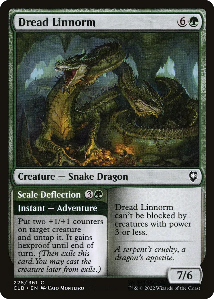 Dread Linnorm // Scale Deflection from Commander Legends: Battle for Baldur's Gate - Magic: The Gathering