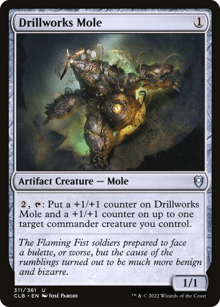 Drillworks Mole — Commander Legends: Battle for Baldur's Gate — Magic: The Gathering
