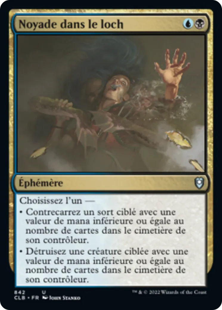 Noyade dans le loch — Commander Legends: Battle for Baldur's Gate — Magic: The Gathering