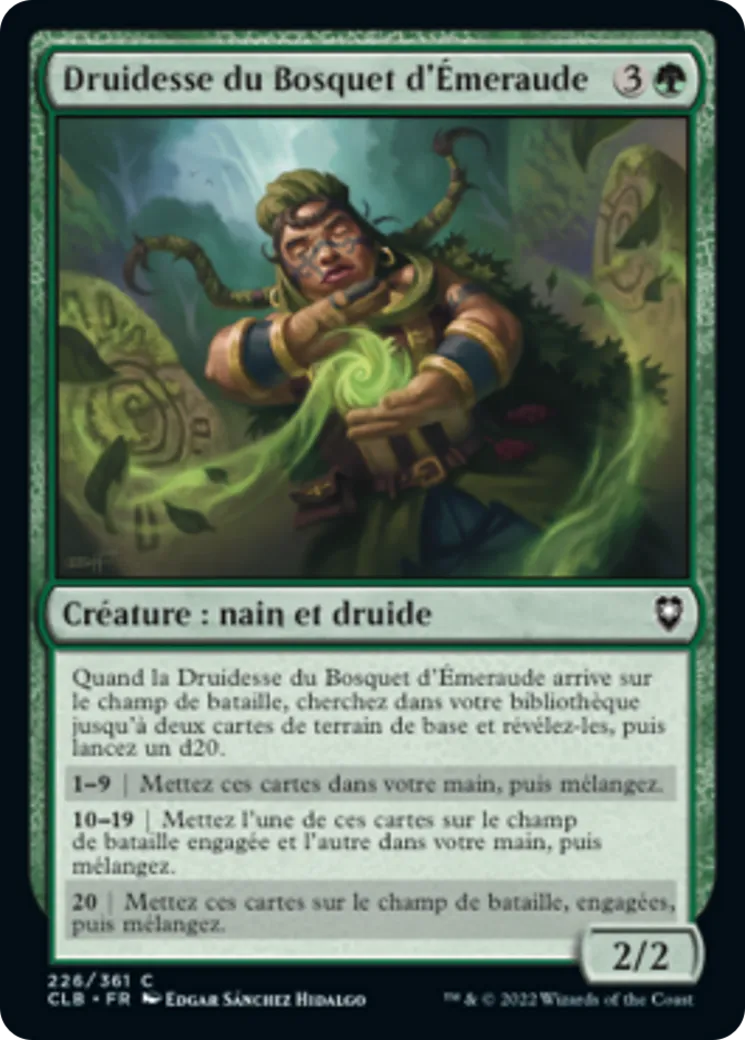 Druidesse du Bosquet d'Émeraude — Commander Legends: Battle for Baldur's Gate — Magic: The Gathering