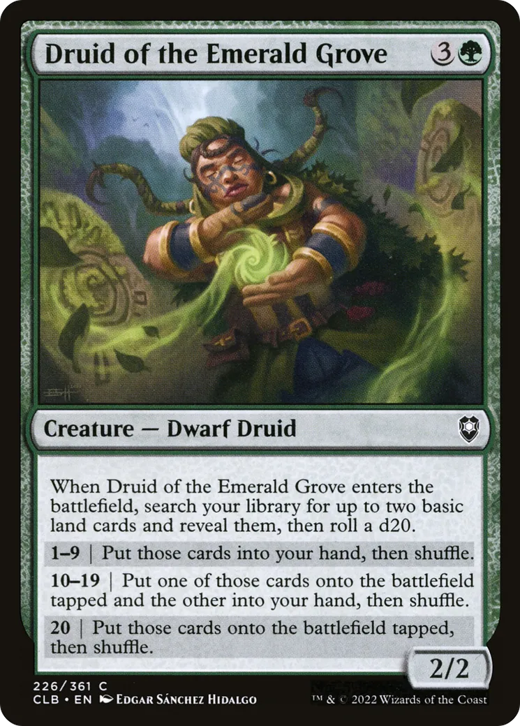 Druidesse du Bosquet d'Émeraude — Commander Legends: Battle for Baldur's Gate — Magic: The Gathering
