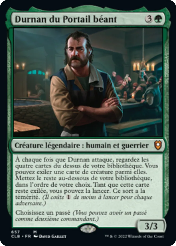 Durnan du Portail béant — Commander Legends: Battle for Baldur's Gate — Magic: The Gathering