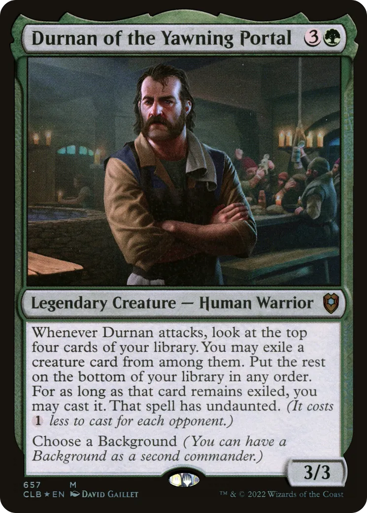 Durnan of the Yawning Portal — Commander Legends: Battle for Baldur's Gate — Magic: The Gathering