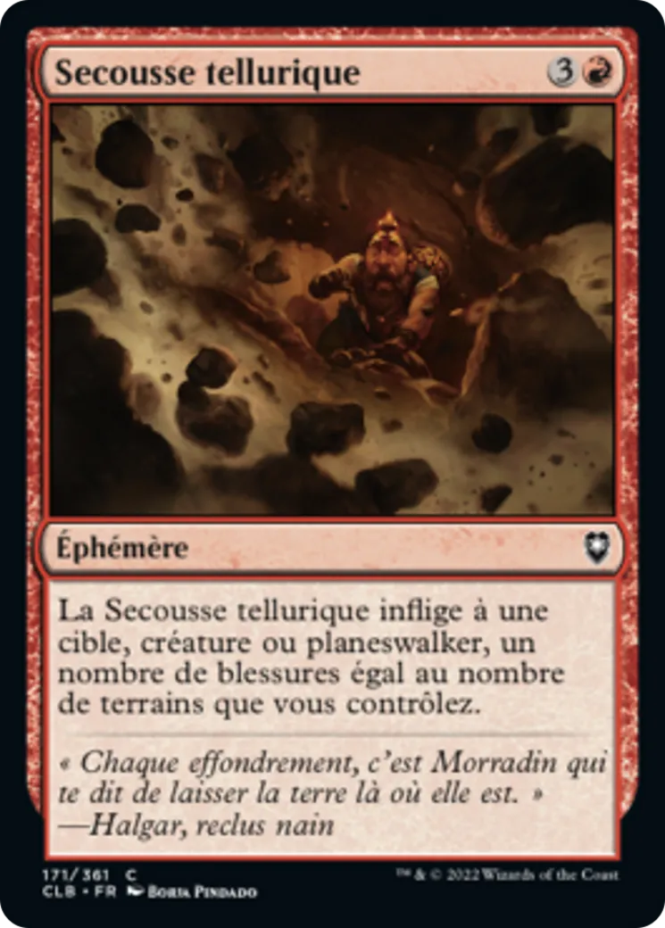 Secousse tellurique — Commander Legends: Battle for Baldur's Gate — Magic: The Gathering