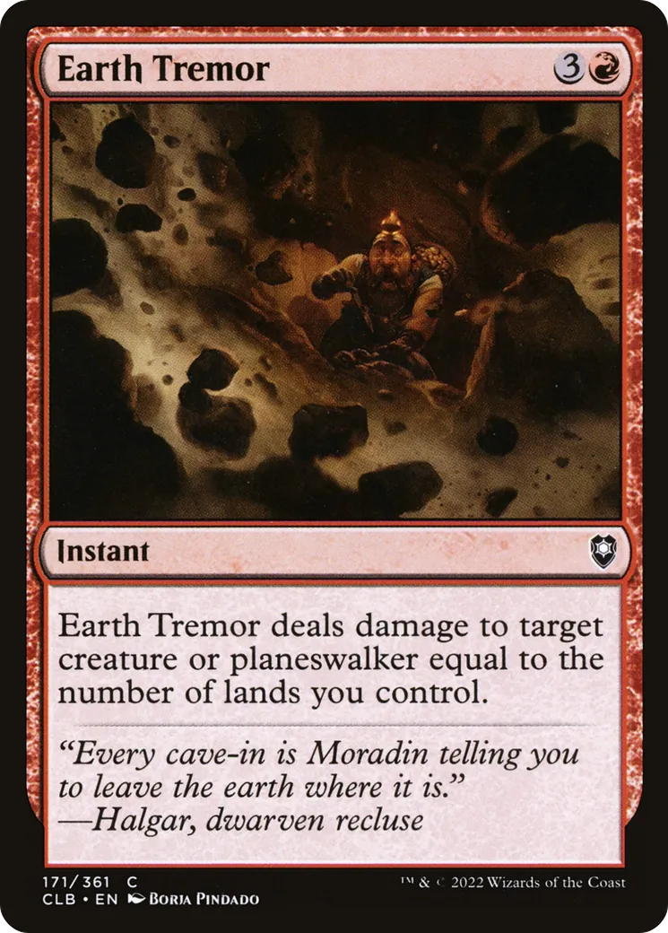 Secousse tellurique — Commander Legends: Battle for Baldur's Gate — Magic: The Gathering