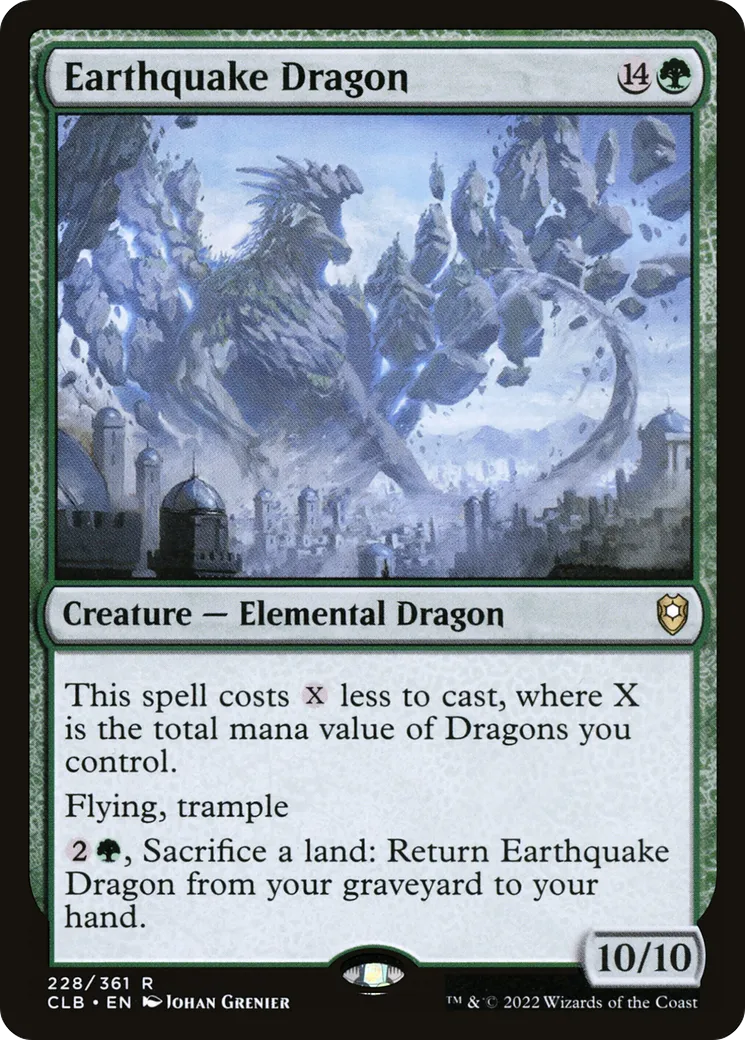 Dragon sismique — Commander Legends: Battle for Baldur's Gate — Magic: The Gathering