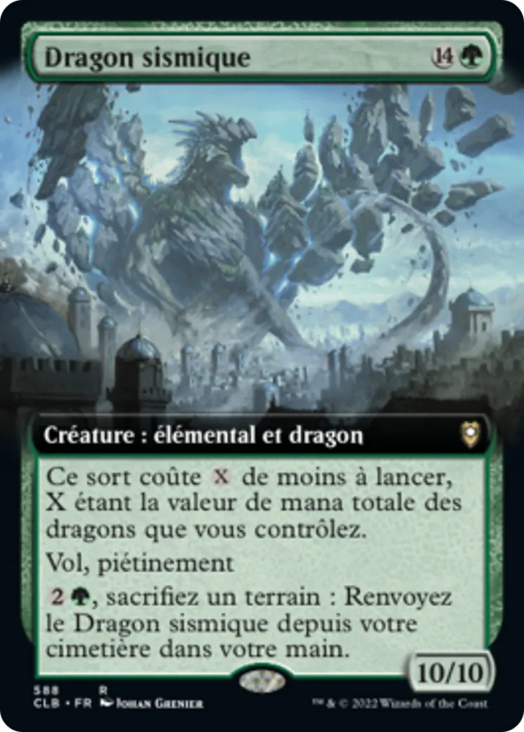 Dragon sismique — Commander Legends: Battle for Baldur's Gate — Magic: The Gathering