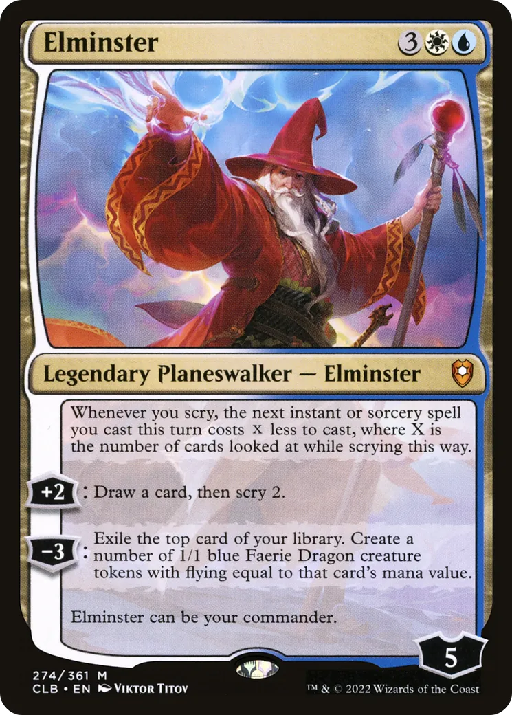 Elminster — Commander Legends: Battle for Baldur's Gate — Magic: The Gathering
