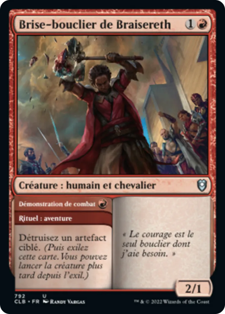 Brise-bouclier de Braisereth // Démonstration de combat — Commander Legends: Battle for Baldur's Gate — Magic: The Gathering