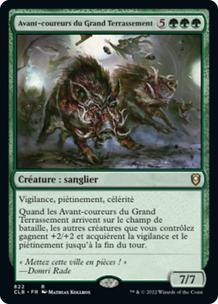 Avant-coureurs du Grand Terrassement — Commander Legends: Battle for Baldur's Gate — Magic: The Gathering