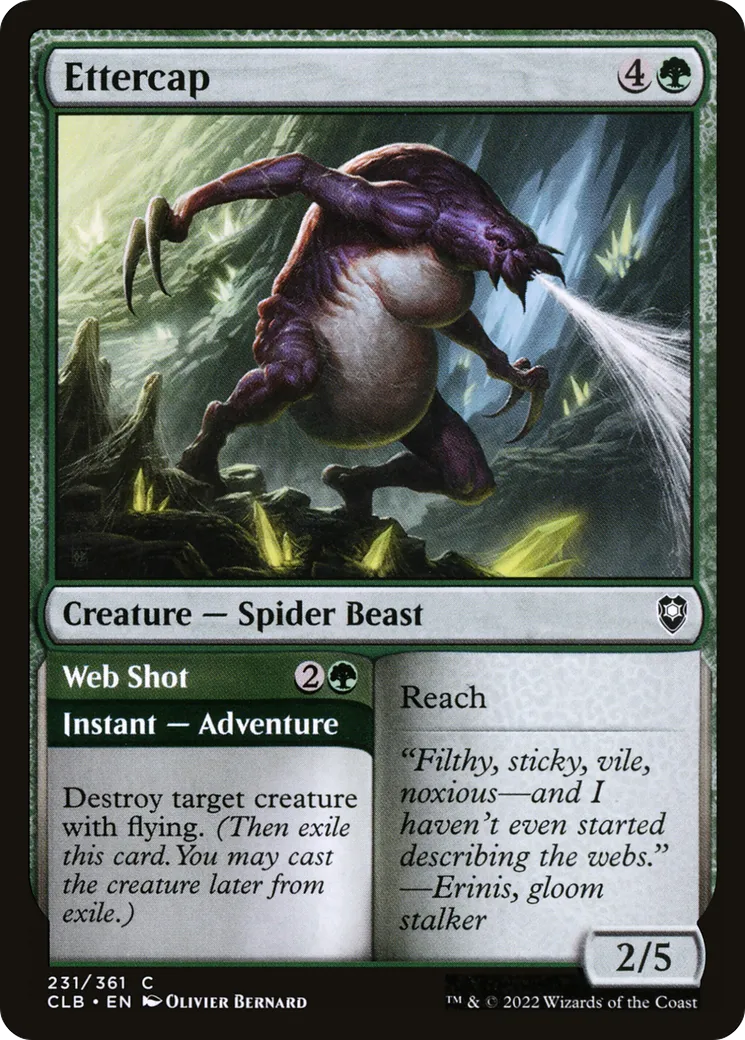 Ettercap // Lancer de toile — Commander Legends: Battle for Baldur's Gate — Magic: The Gathering