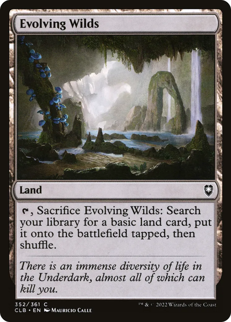 Evolving Wilds from Commander Legends: Battle for Baldur's Gate - Magic: The Gathering