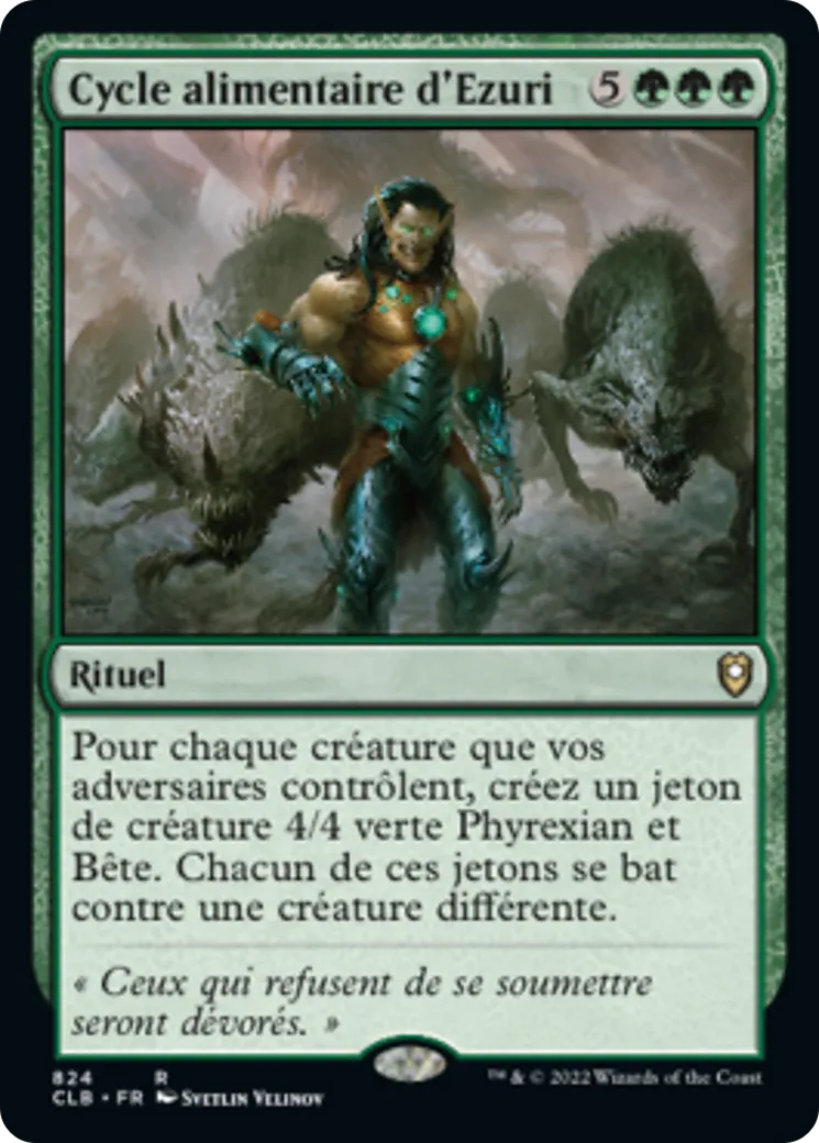 Cycle alimentaire d'Ezuri — Commander Legends: Battle for Baldur's Gate — Magic: The Gathering