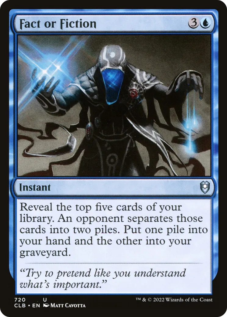 Fact or Fiction — Commander Legends: Battle for Baldur's Gate — Magic: The Gathering