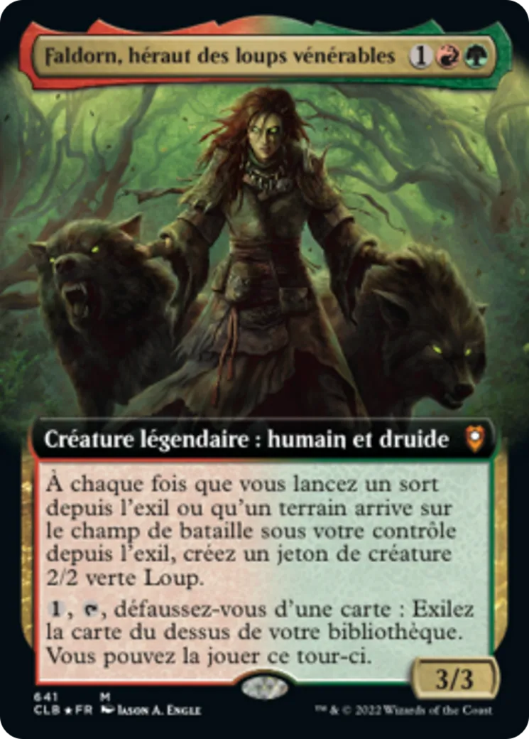 Faldorn, héraut des loups vénérables — Commander Legends: Battle for Baldur's Gate — Magic: The Gathering