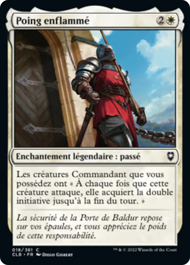 Poing enflammé — Commander Legends: Battle for Baldur's Gate — Magic: The Gathering