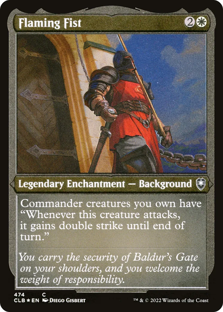 Poing enflammé — Commander Legends: Battle for Baldur's Gate — Magic: The Gathering