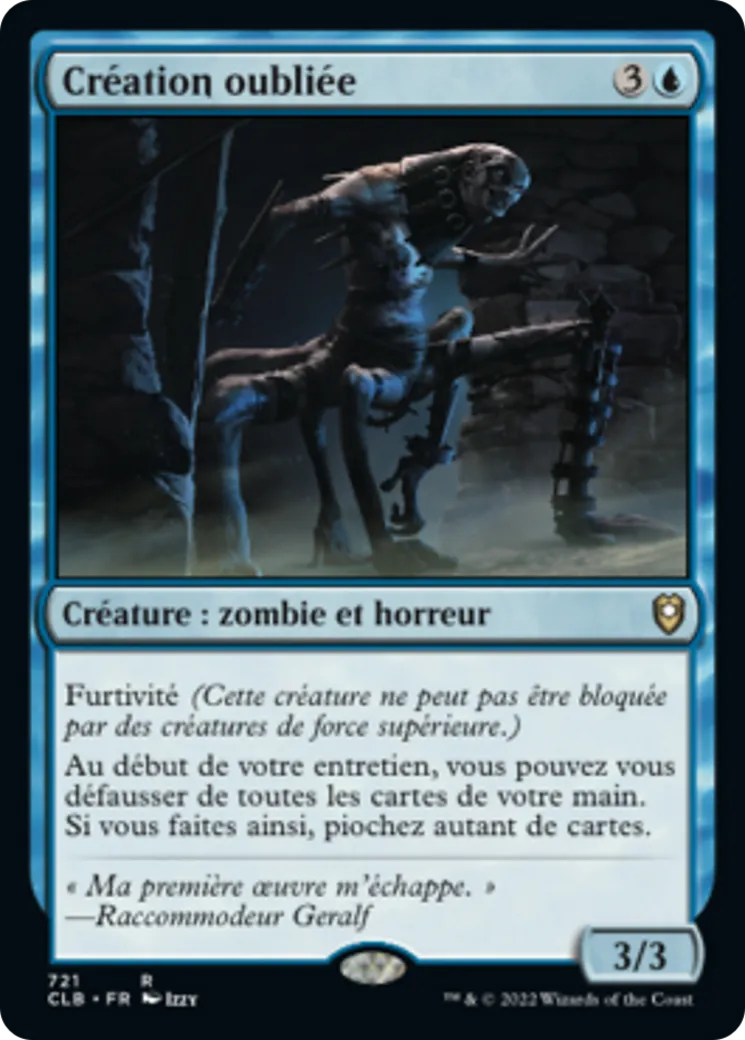 Création oubliée — Commander Legends: Battle for Baldur's Gate — Magic: The Gathering