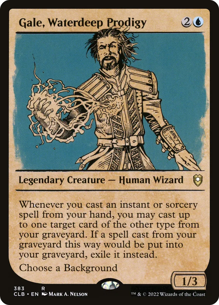 Gale, Waterdeep Prodigy — Commander Legends: Battle for Baldur's Gate — Magic: The Gathering