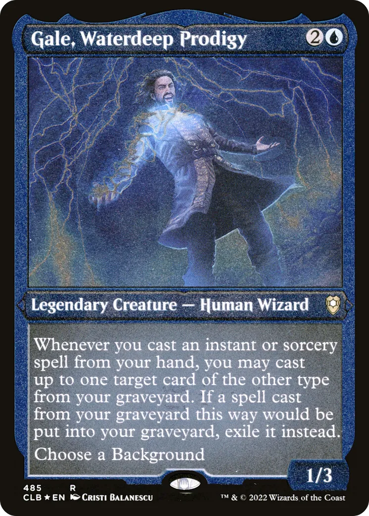 Gale, Waterdeep Prodigy from Commander Legends: Battle for Baldur's Gate - Magic: The Gathering