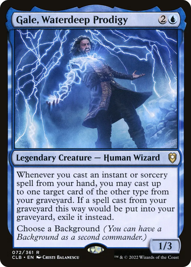 Gale, Waterdeep Prodigy — Commander Legends: Battle for Baldur's Gate — Magic: The Gathering