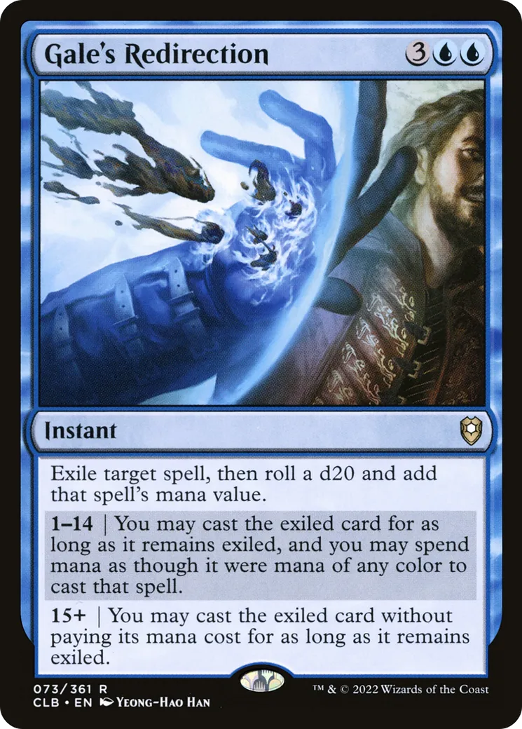 Gale's Redirection from Commander Legends: Battle for Baldur's Gate - Magic: The Gathering