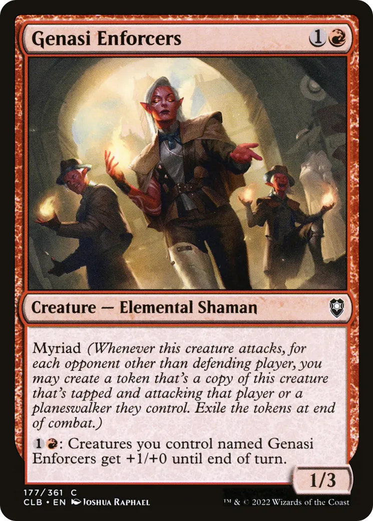 Genasi Enforcers from Commander Legends: Battle for Baldur's Gate - Magic: The Gathering