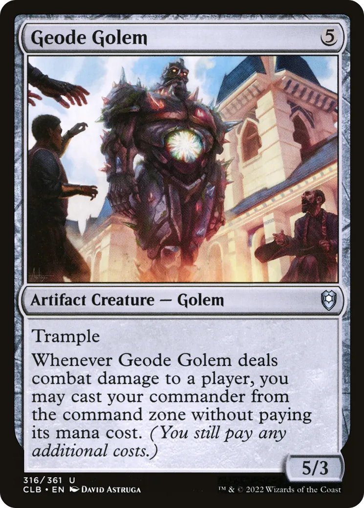 Golem de géode — Commander Legends: Battle for Baldur's Gate — Magic: The Gathering