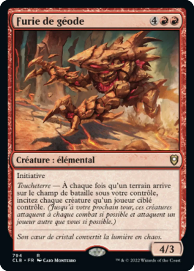 Furie de géode from Commander Legends: Battle for Baldur's Gate - Magic: The Gathering