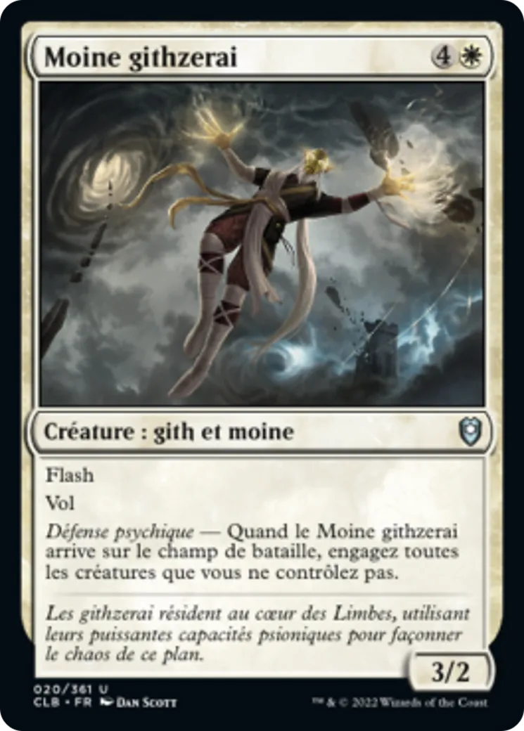 Moine githzerai — Commander Legends: Battle for Baldur's Gate — Magic: The Gathering