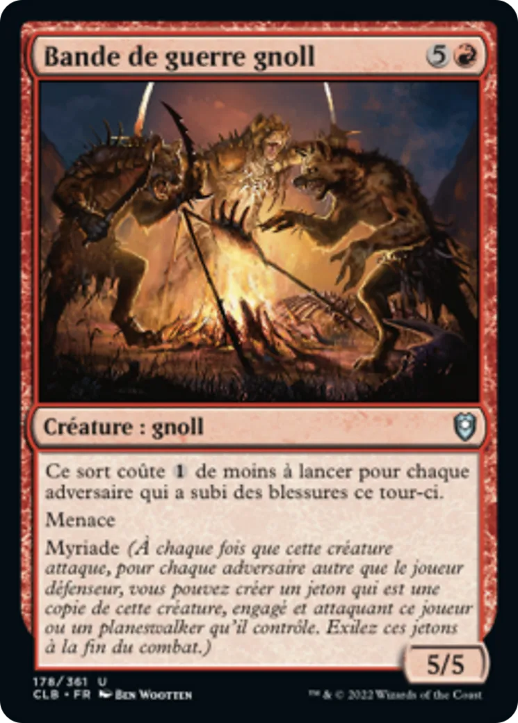 Bande de guerre gnoll — Commander Legends: Battle for Baldur's Gate — Magic: The Gathering