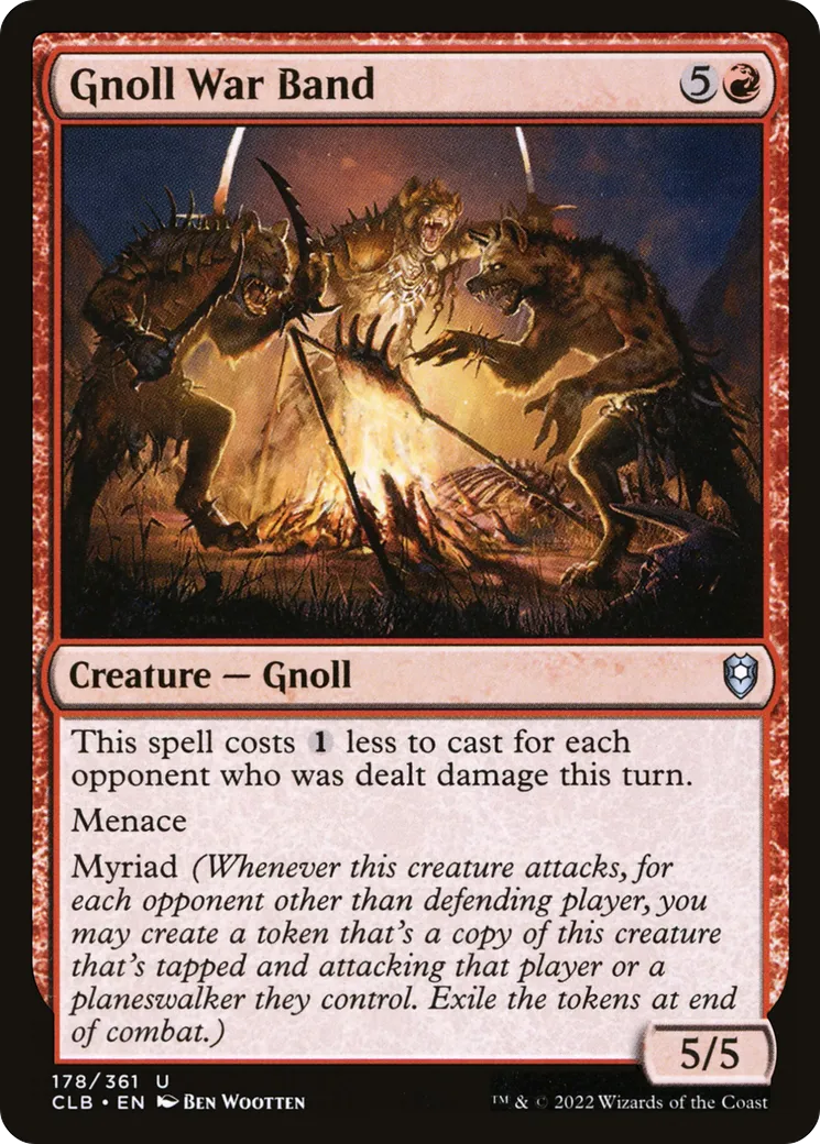 Bande de guerre gnoll — Commander Legends: Battle for Baldur's Gate — Magic: The Gathering