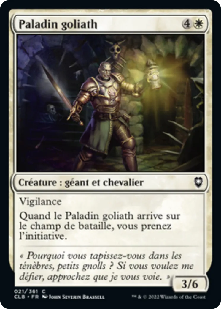 Paladin goliath — Commander Legends: Battle for Baldur's Gate — Magic: The Gathering