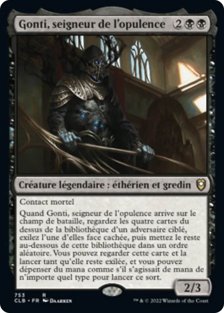 Gonti, seigneur de l'opulence — Commander Legends: Battle for Baldur's Gate — Magic: The Gathering