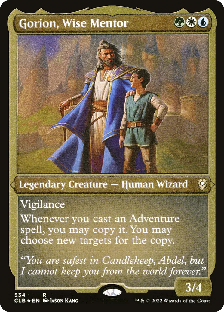 Gorion, Wise Mentor — Commander Legends: Battle for Baldur's Gate — Magic: The Gathering