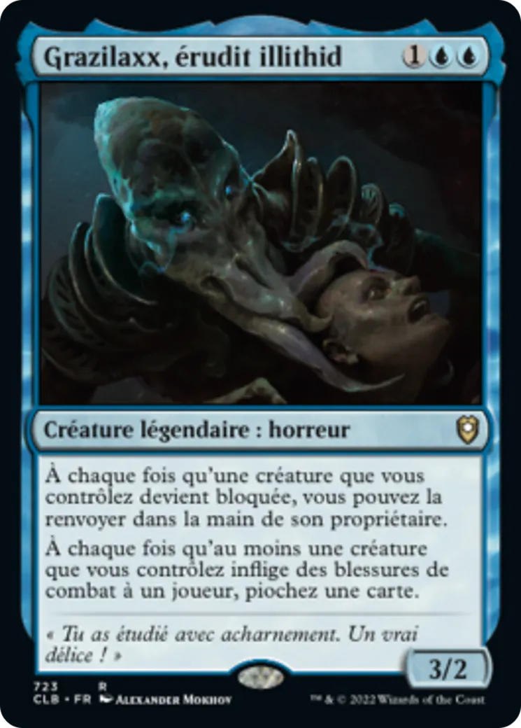 Grazilaxx, érudit illithid — Commander Legends: Battle for Baldur's Gate — Magic: The Gathering