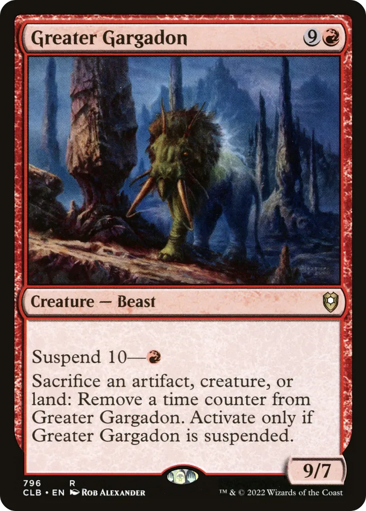 Greater Gargadon — Commander Legends: Battle for Baldur's Gate — Magic: The Gathering