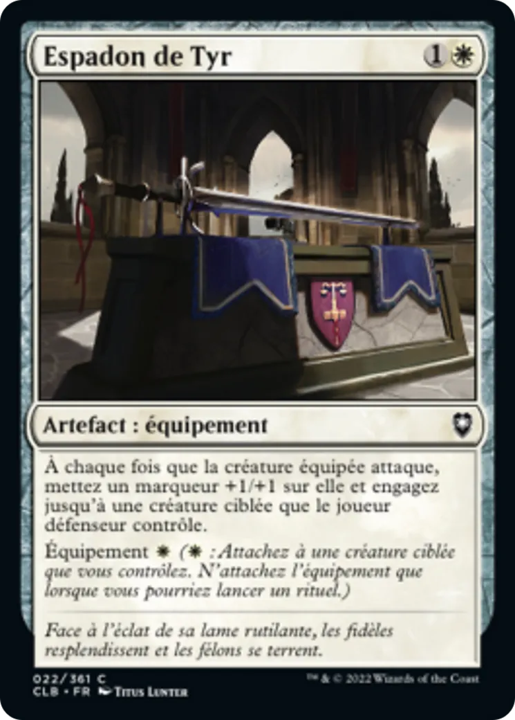 Espadon de Tyr — Commander Legends: Battle for Baldur's Gate — Magic: The Gathering